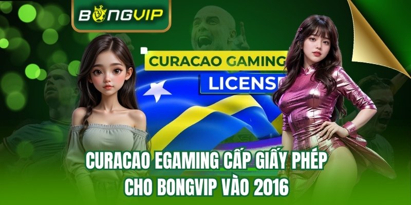 Curacao eGaming cấp giấy cho BONGVIP vào 2016 